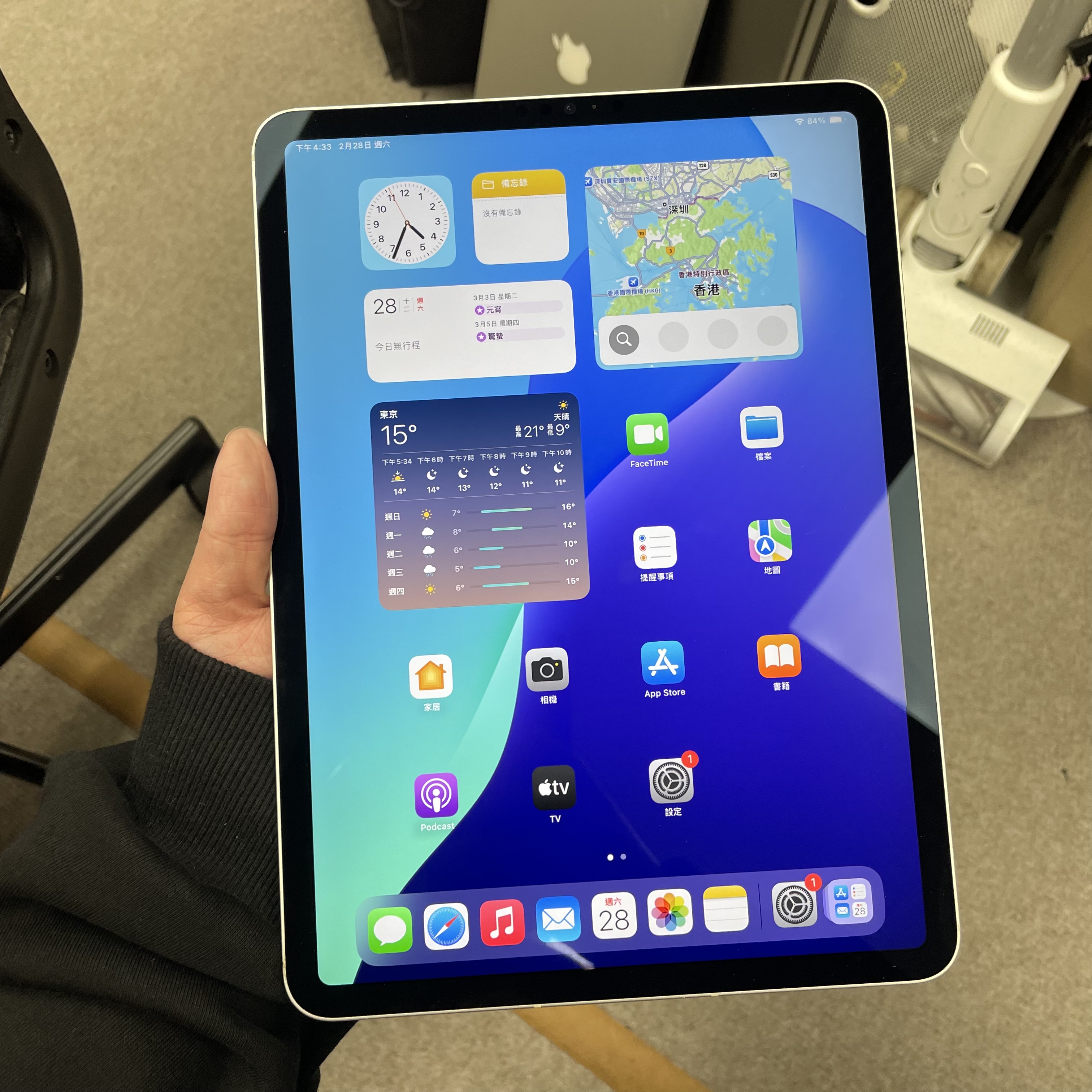 451194 iPad Pro 4 11吋 M2 超靚機 128GB 插卡版 銀色 sliver