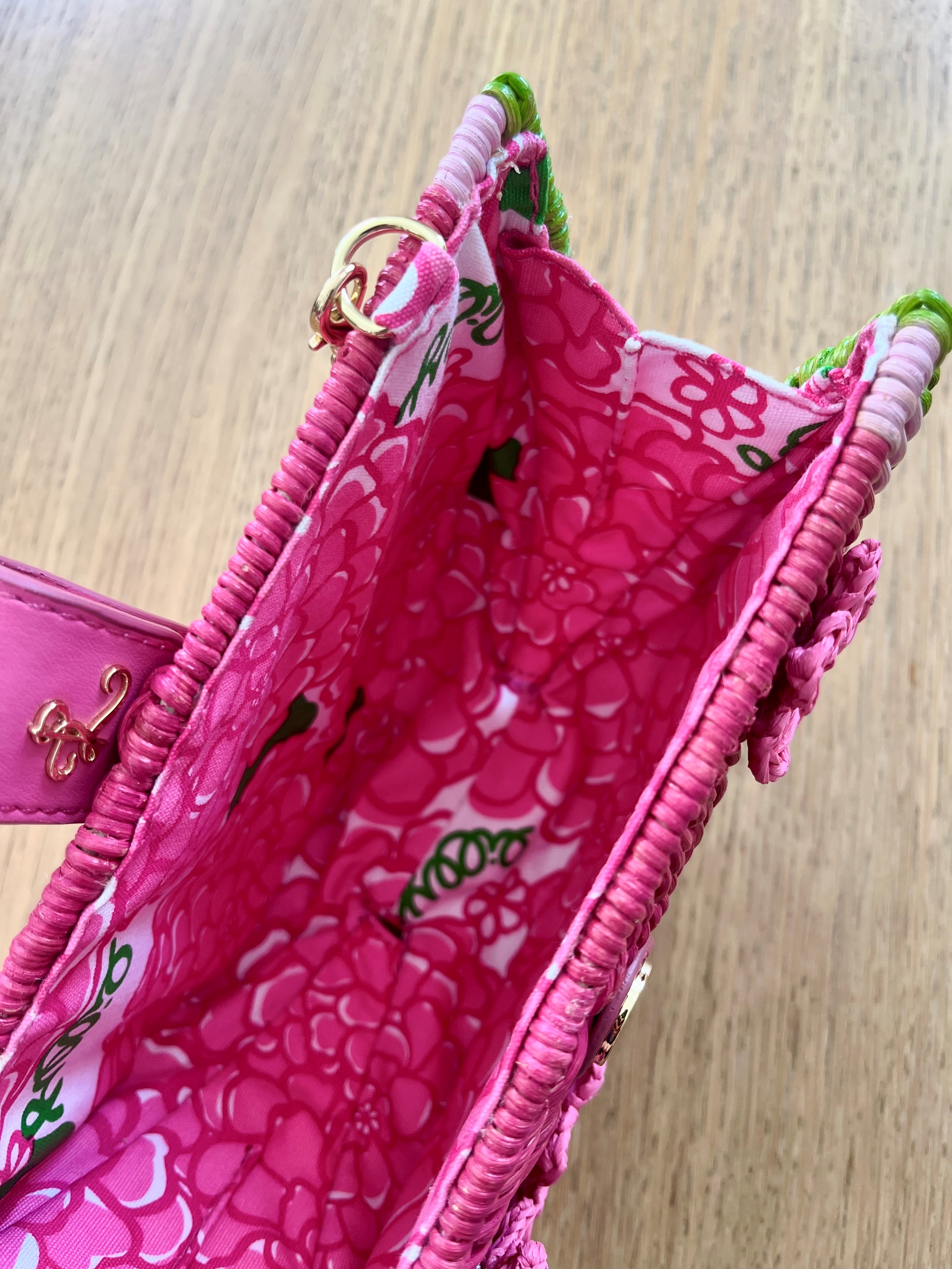 RATTAN - Pink Floral Shoulder Bag