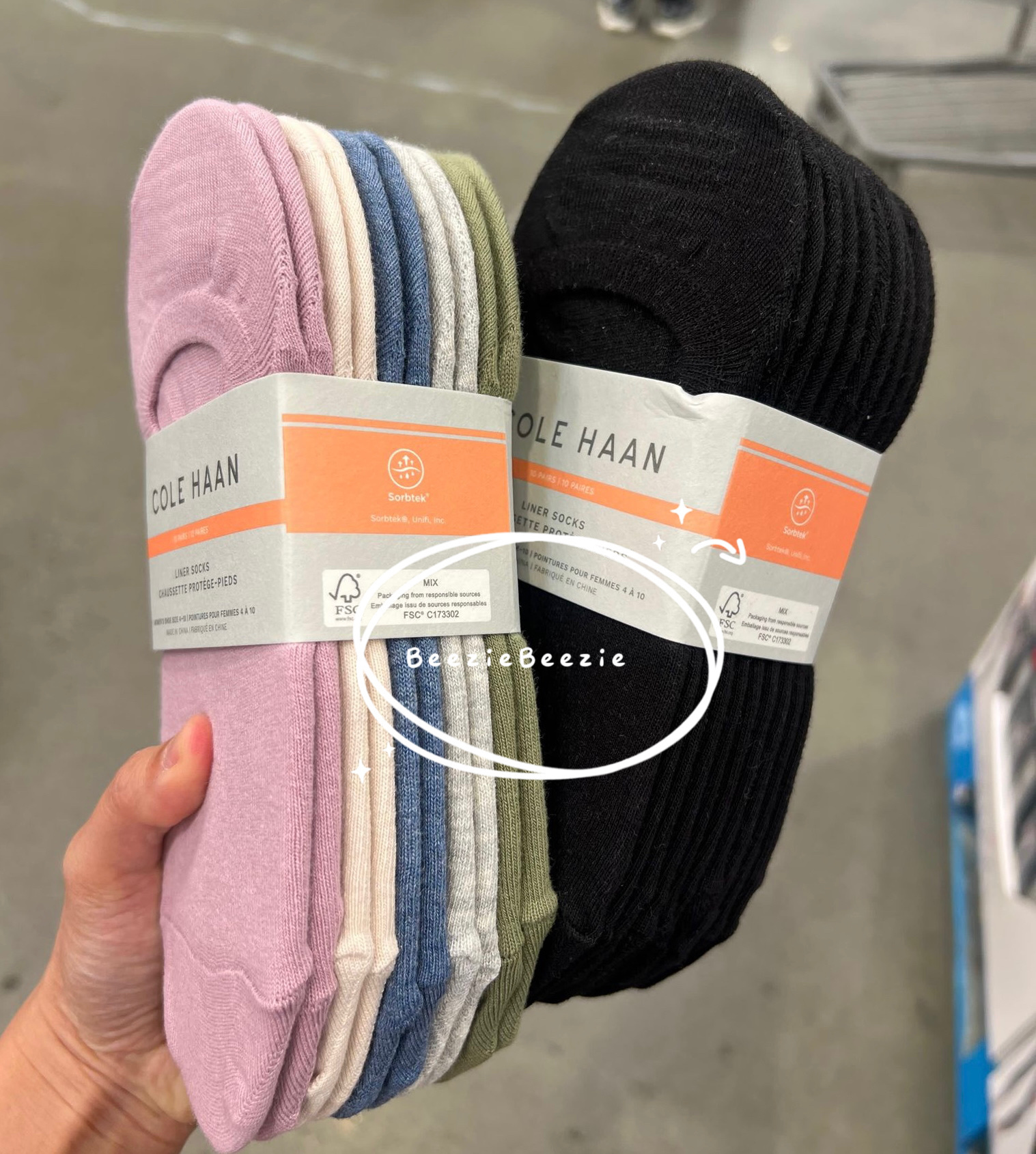 (預購 - 4月10號截單）Cole Haan 女裝船襪(1 set 10 對)