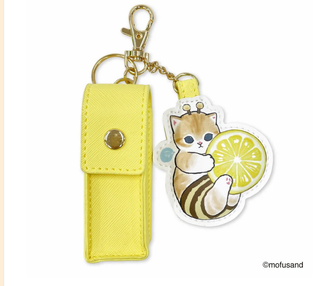 日本Mofusand 皮製唇膏套