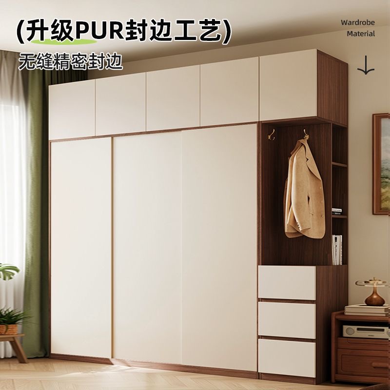 歐松板趟門衣櫃 睡房家用整櫃 細單位大衣櫃 wardrobe