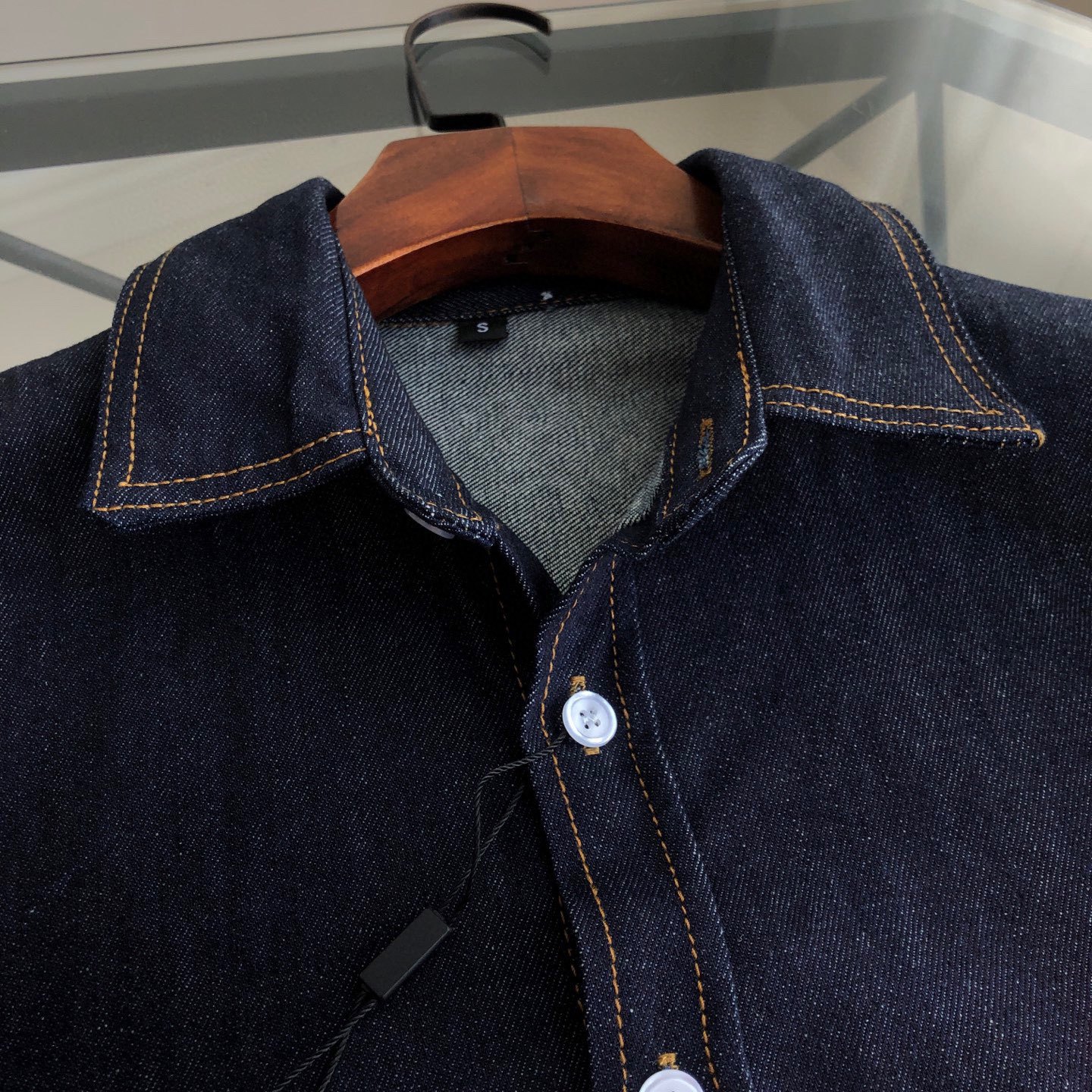 預訂 EVISU 福神釣魚翁刺繡牛仔襯衫 #96966