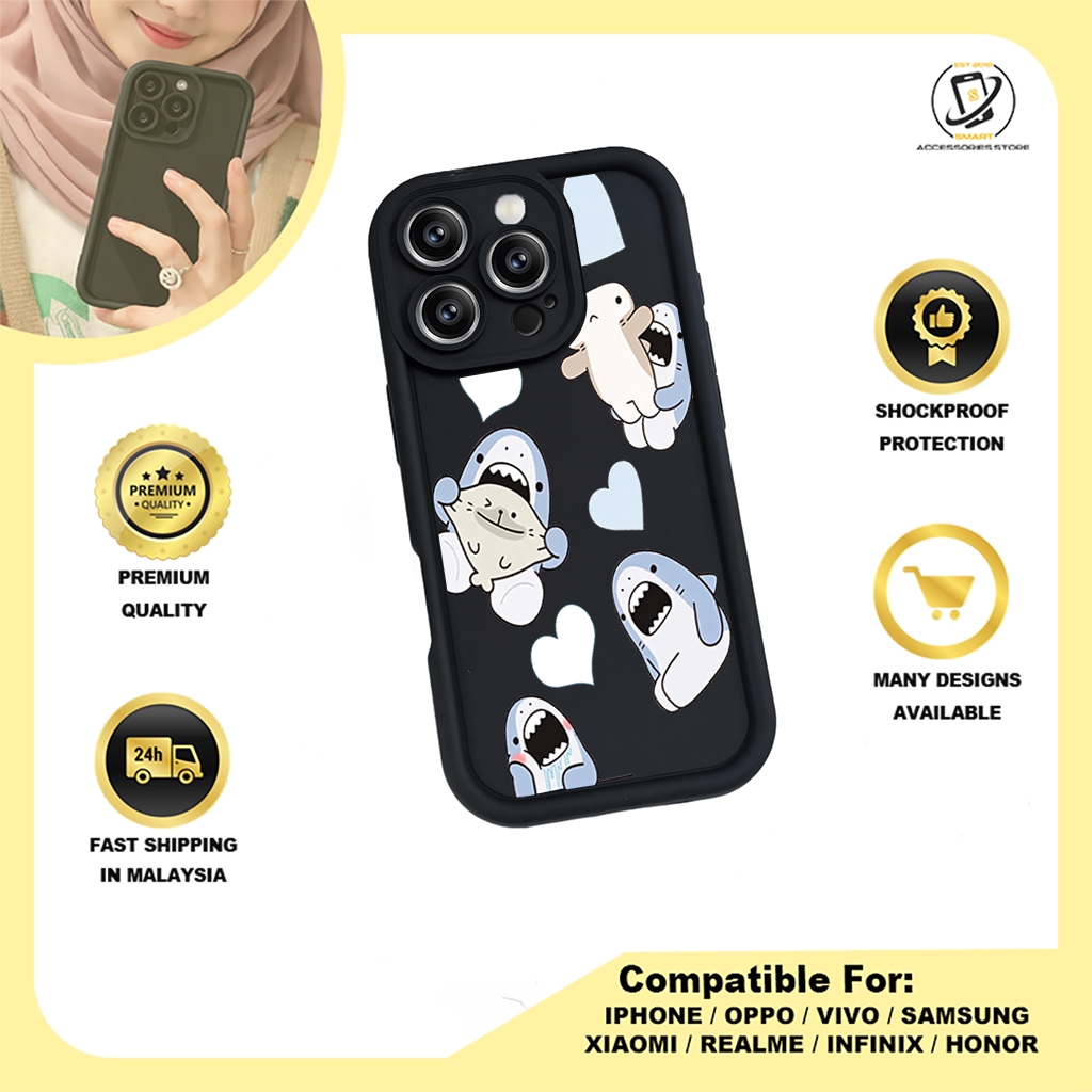 TPU DESIGN CASE PHONE FOR HONOR - DESIGN SHARK A