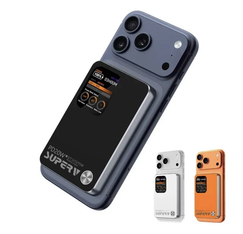 「蘋果家族充電器」 - SUPERV 3C QR 認證 20W 10000mAh 實時溫度監測移動電源