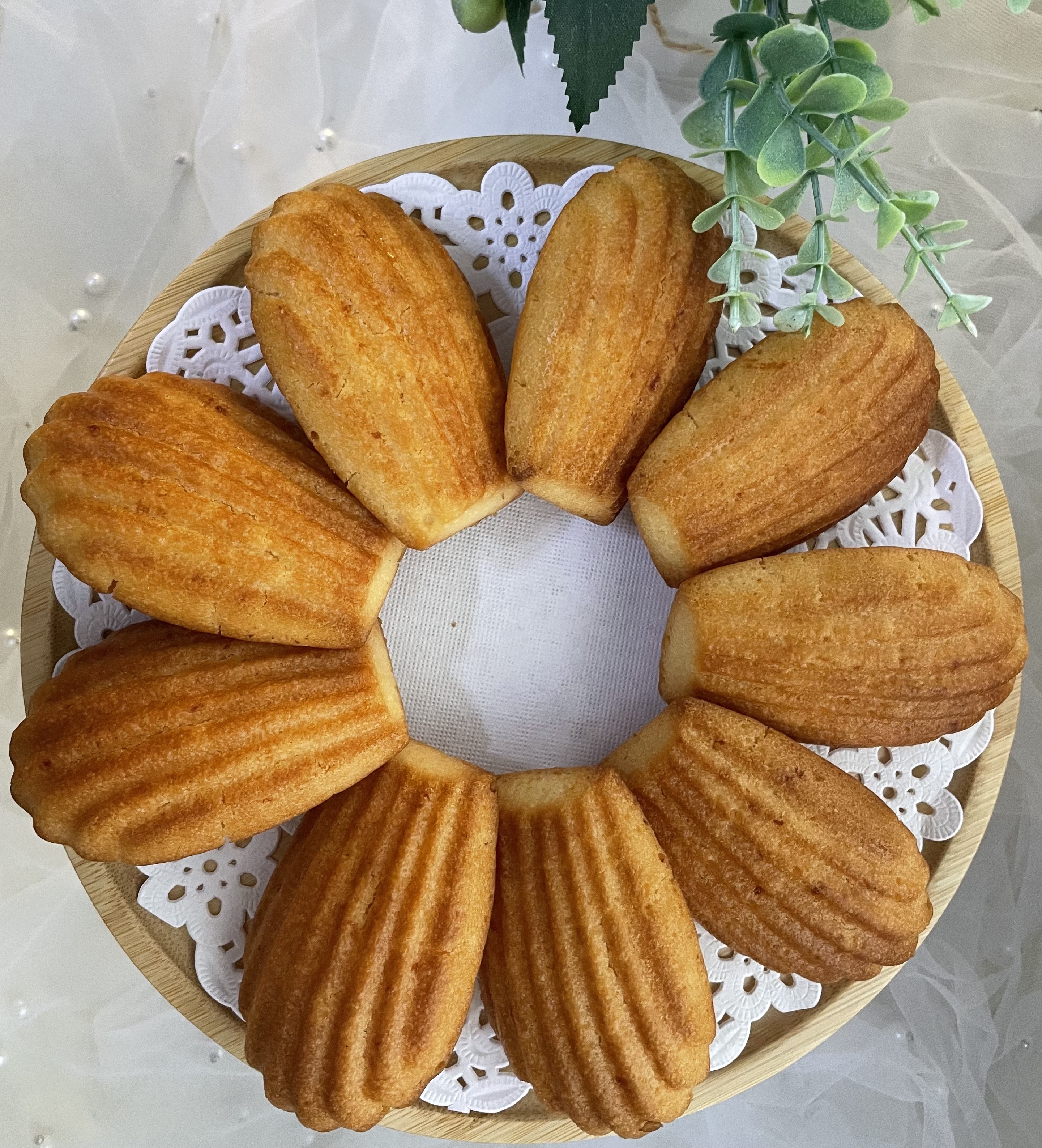 純素法式香橙瑪德蓮小蛋糕 (一套8件)