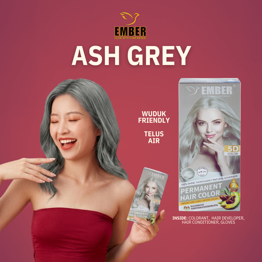Permanent Hair Color 60ML / EM-21 / ASH GREY