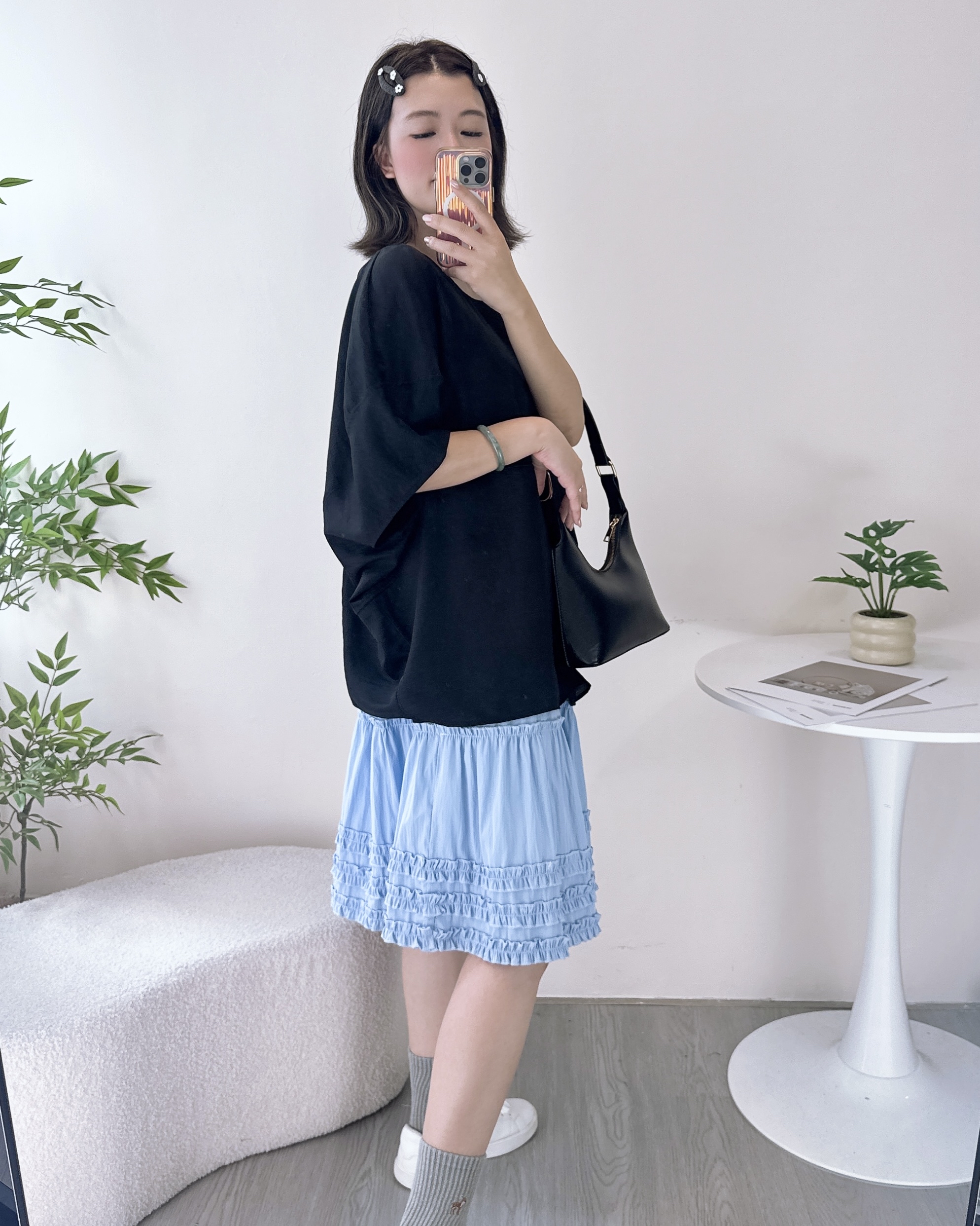 超薄蝙蝠袖寬鬆上衣 2色