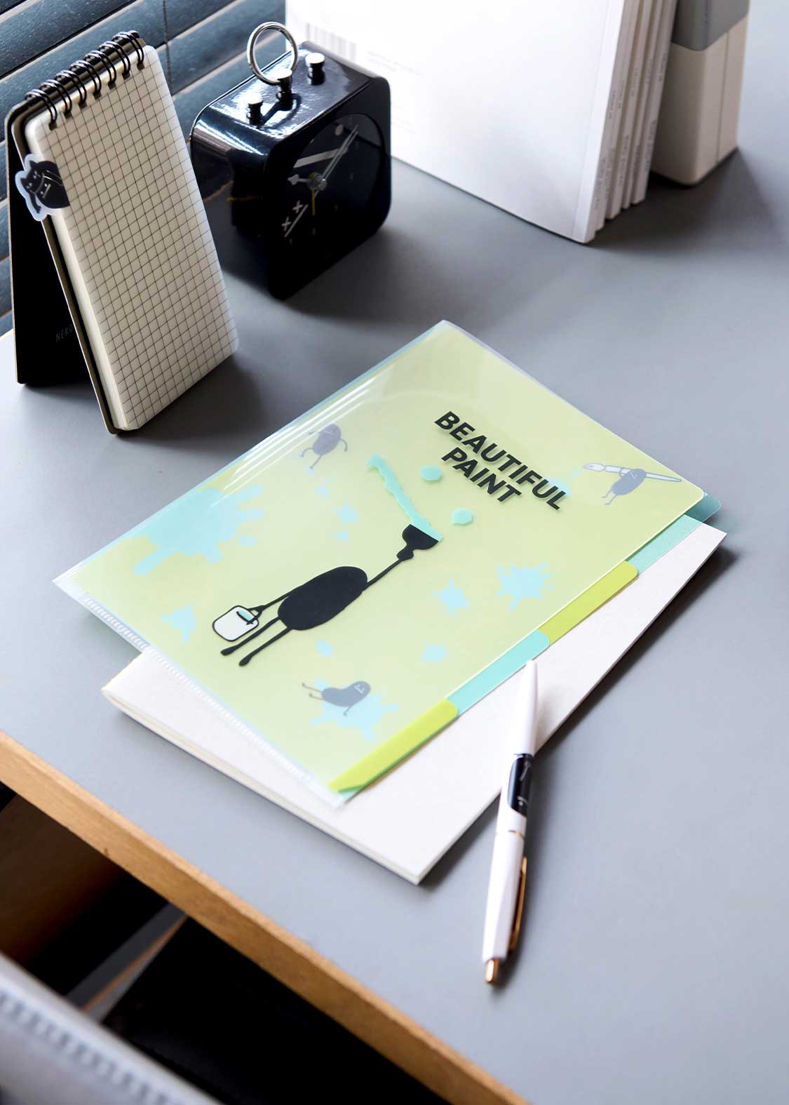 📦訂購 日本限定 graniph Beautiful Shadow A5 File 三層袋透明文件夾 