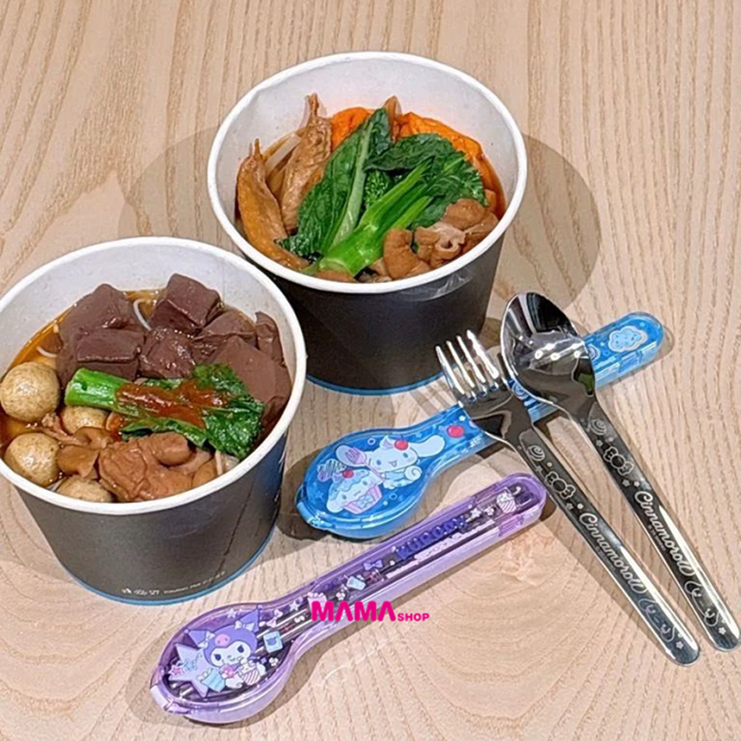 Sanrio 餐具連收納盒