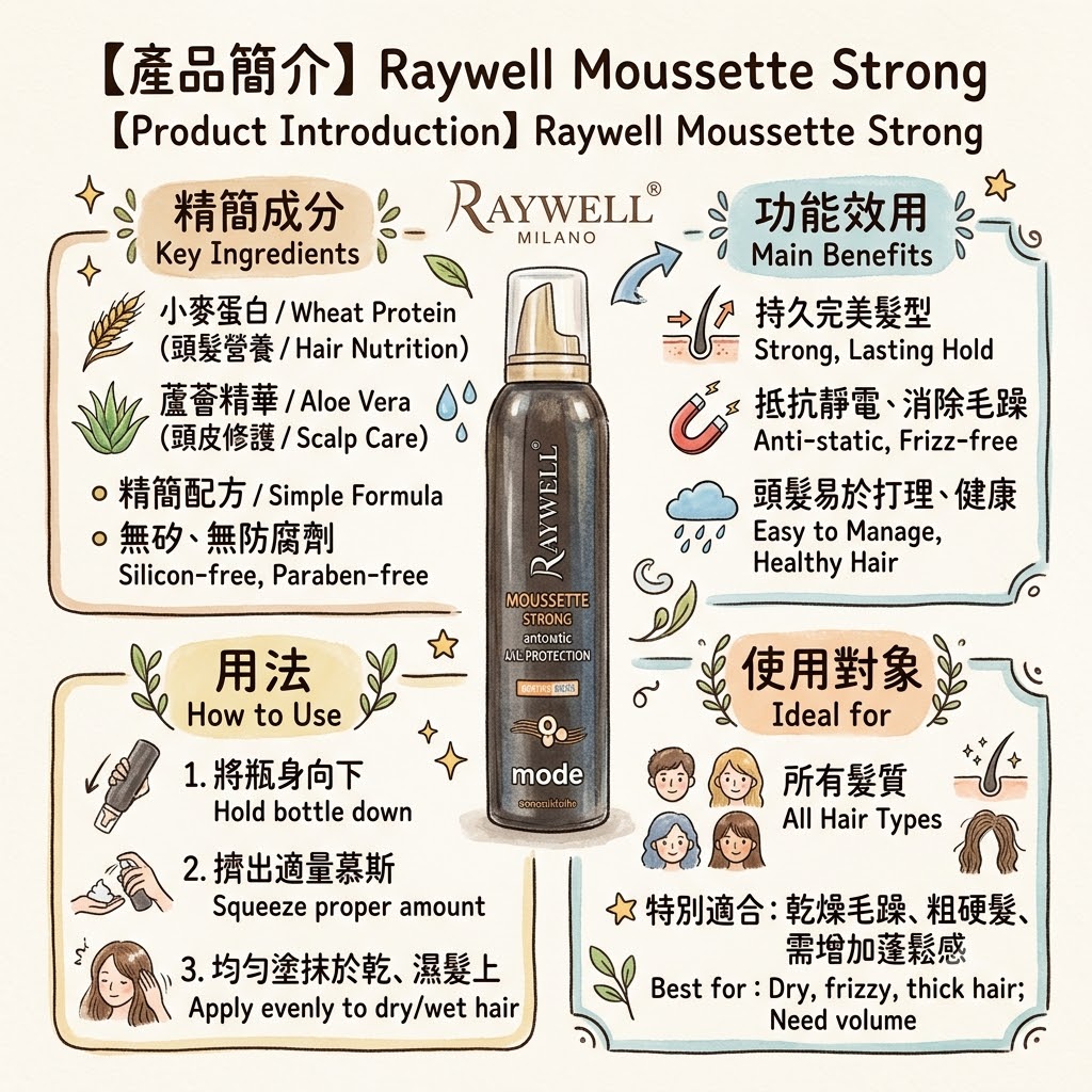 Raywell Moussette Strong Anti Static 300ml