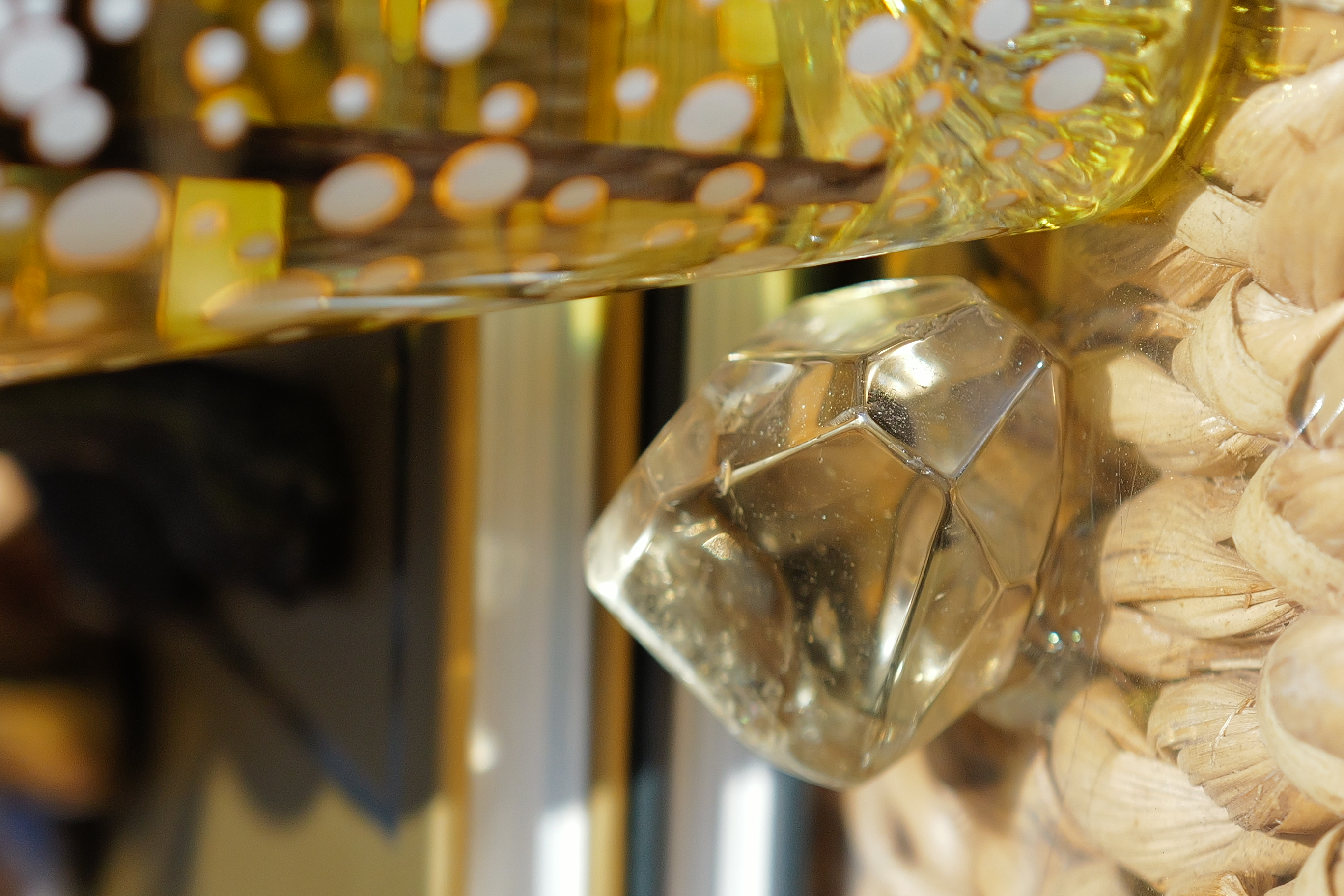   ༒5.1cm茶黃晶擺件༒ CI*1074HJ8Gs5-RA1*3FT