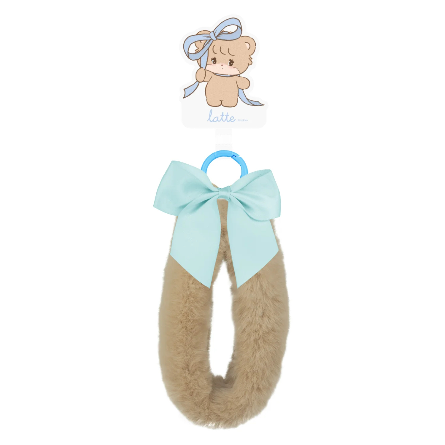 🎀【預訂】 Lil ala mode 毛毛電話手帶 Latte