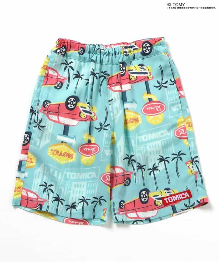 🇯🇵預訂 日本直送🇯🇵Breeze x Tomica系列兩色椰樹車車滿印夏威夷風七分褲