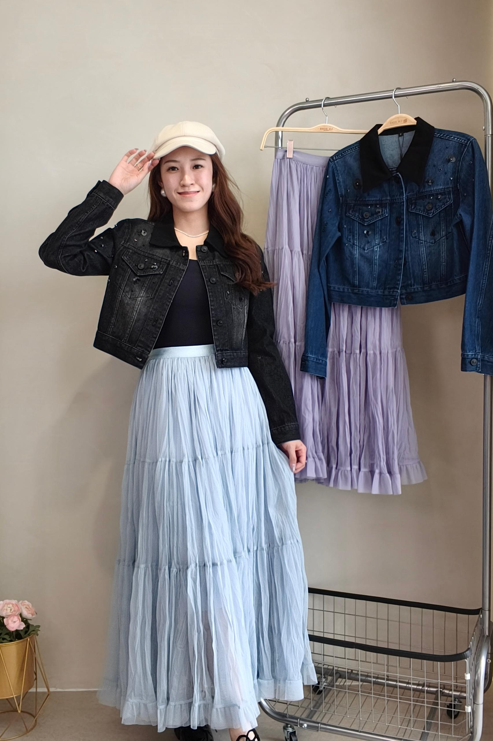 952 Ethereal Tiered Tulle Skirt