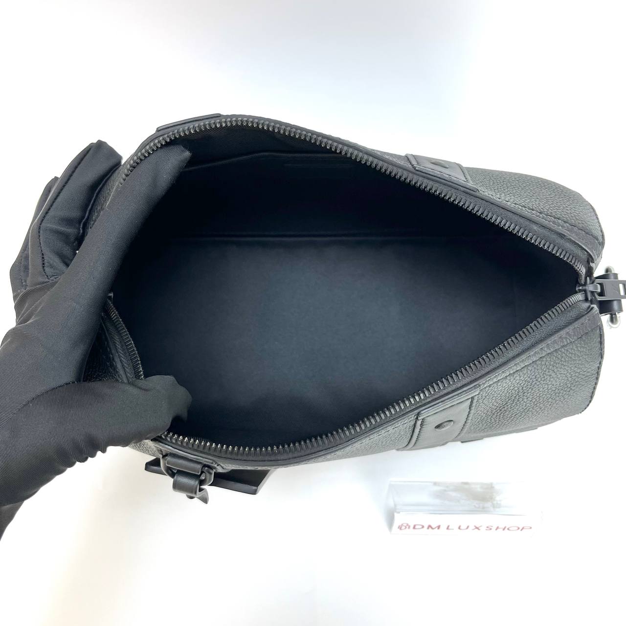 LV Black Aerogram City Keepall