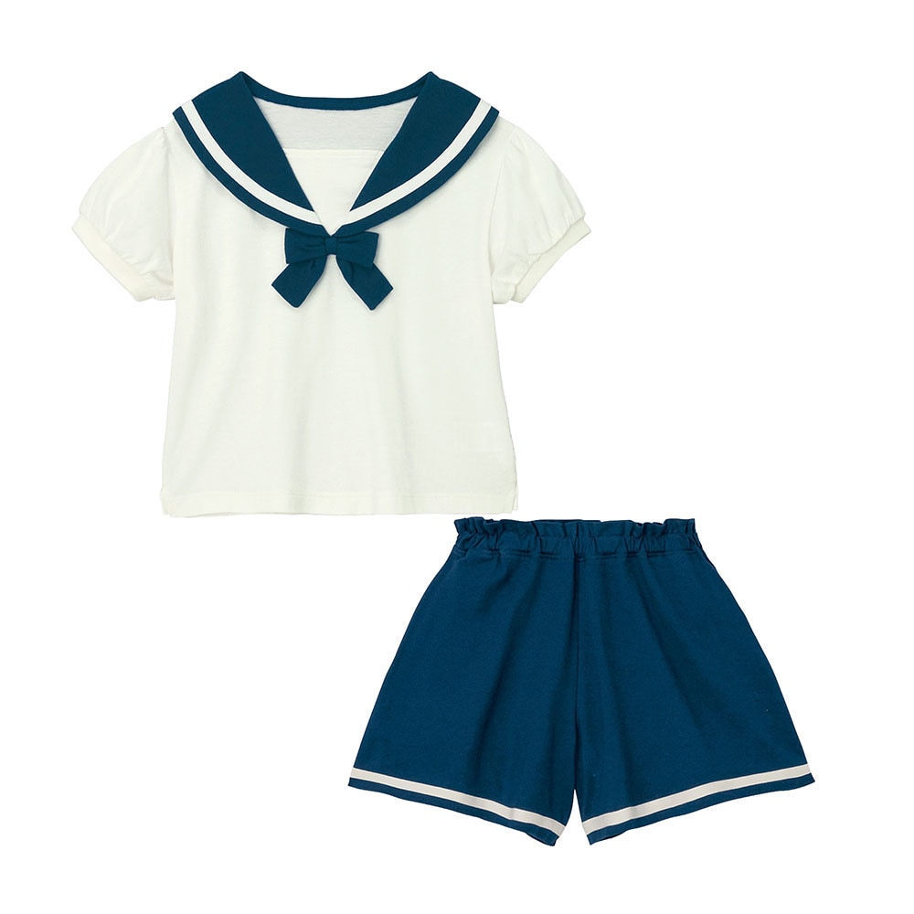 🆕【⭐訂購⭐】 🇯🇵日本直送🌀水手造型短袖上衣+短褲套裝🌀 [PLCA-0228] [260426]
