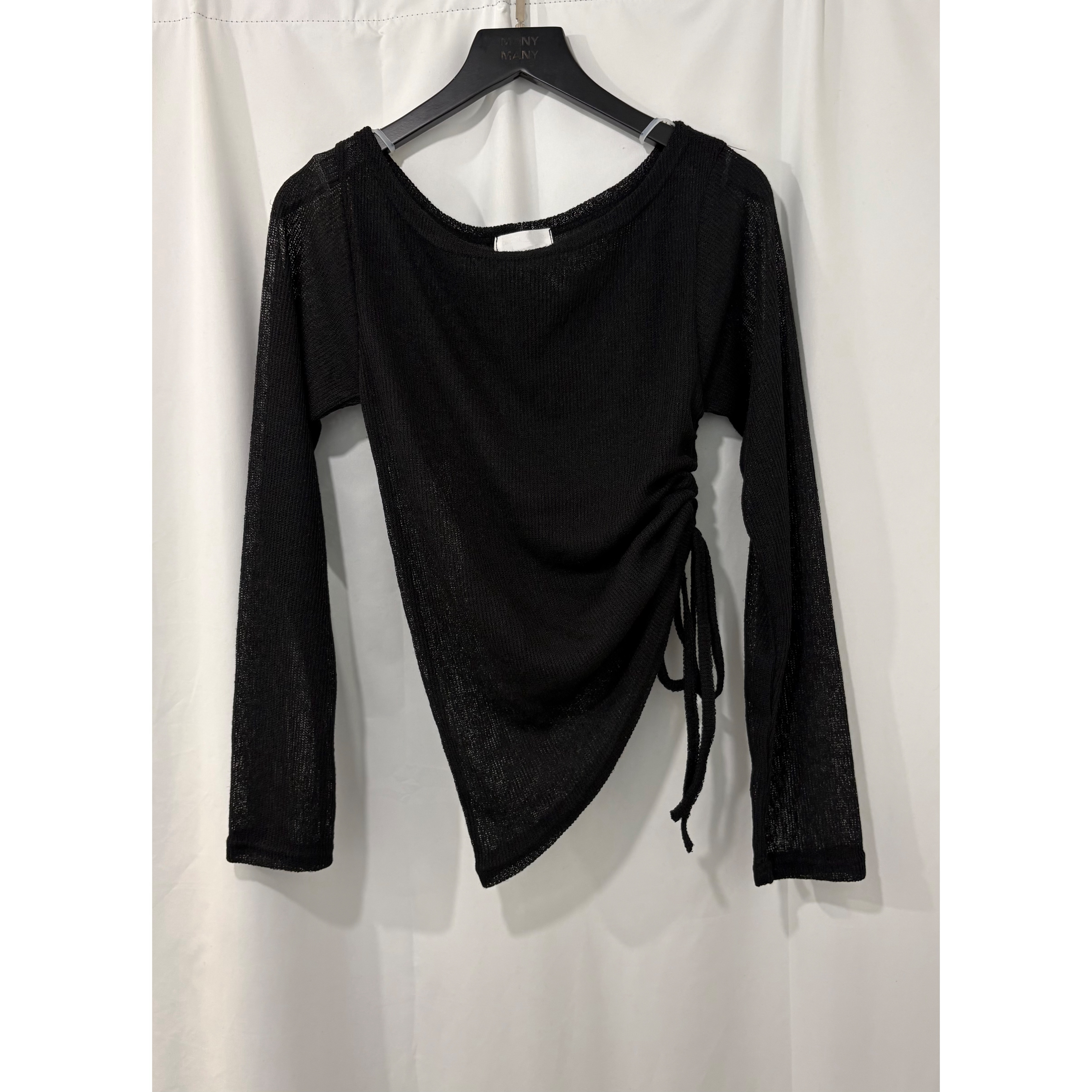 新品價5月22截💙2605U《SHEER DRAWSTRING SIDE TOP》