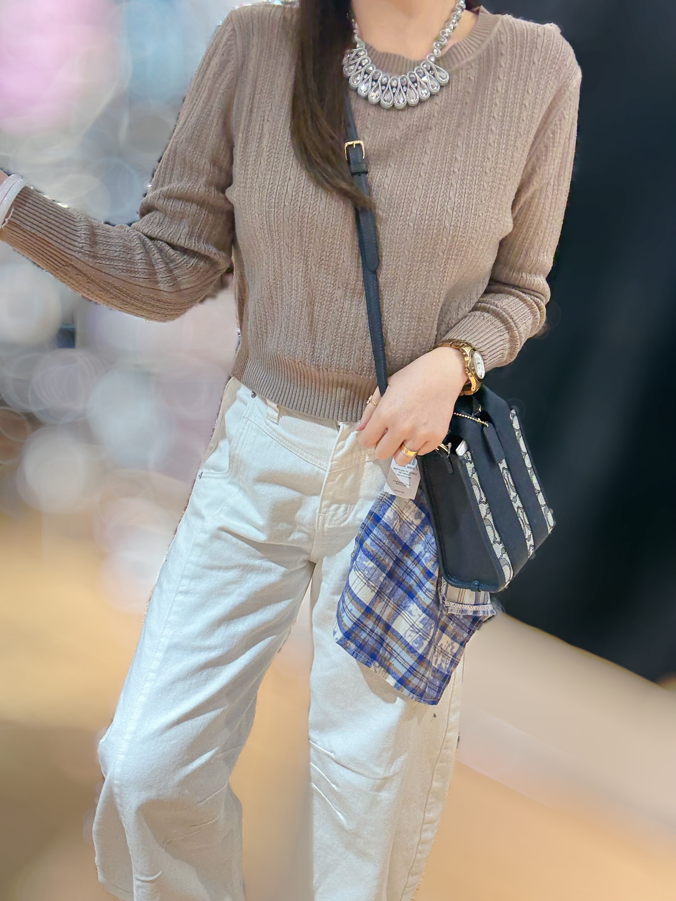 Coach Smith mini tote canvas/navy/m