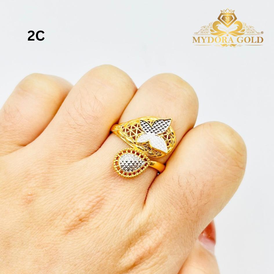 MYDORA Cincin Mekar Sari Rama-rama (5G) | EMAS 916/22K