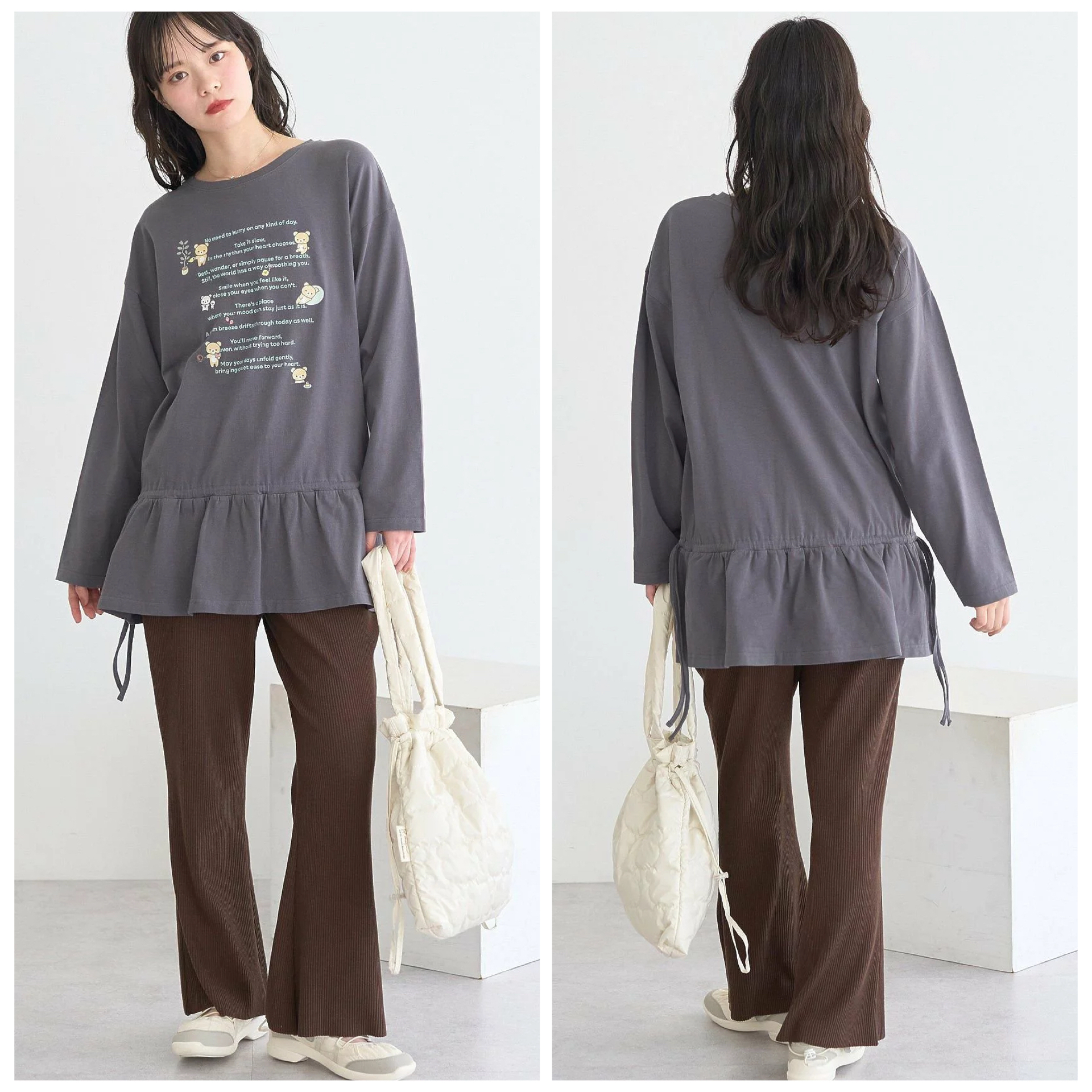 日本預訂📍日本鬆弛熊 × earth music&ecology系列 - 長袖上衣