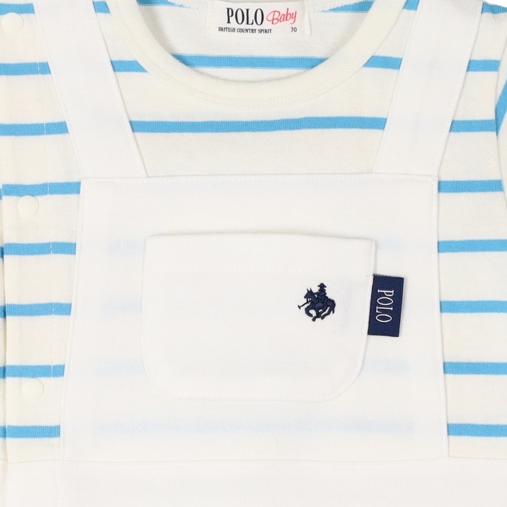 🇯🇵限量預訂 日本直送🇯🇵Polo Baby三色小馬刺繡條紋吊帶短袖連身服