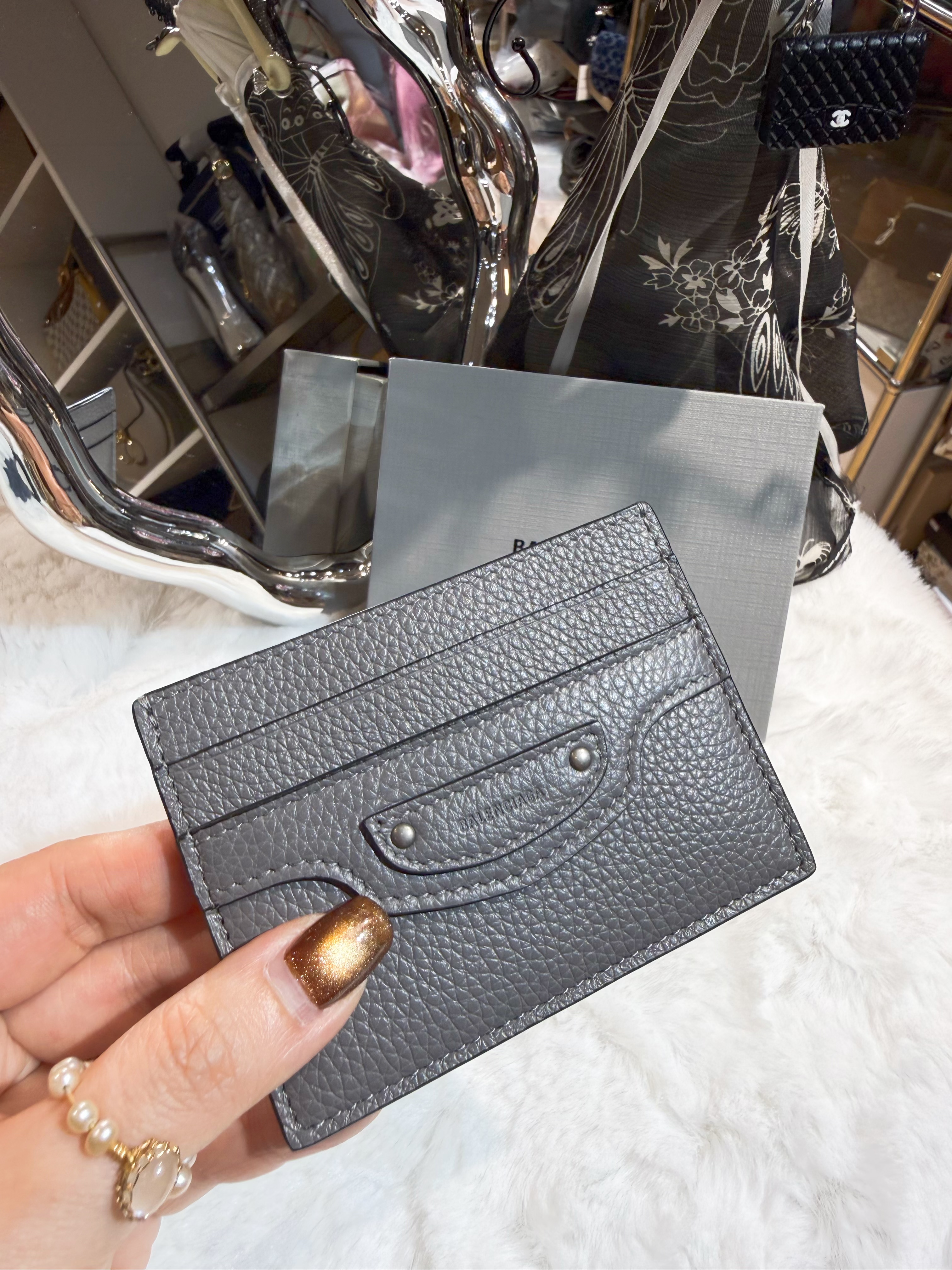 Balenciaga card holder 5cc/city/grey