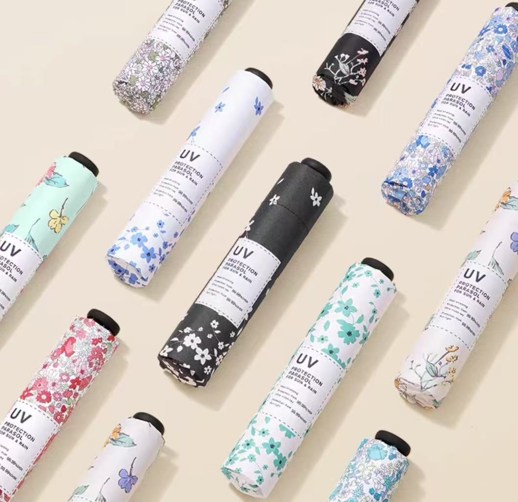 Slim Travel 三折小清新碎花傘