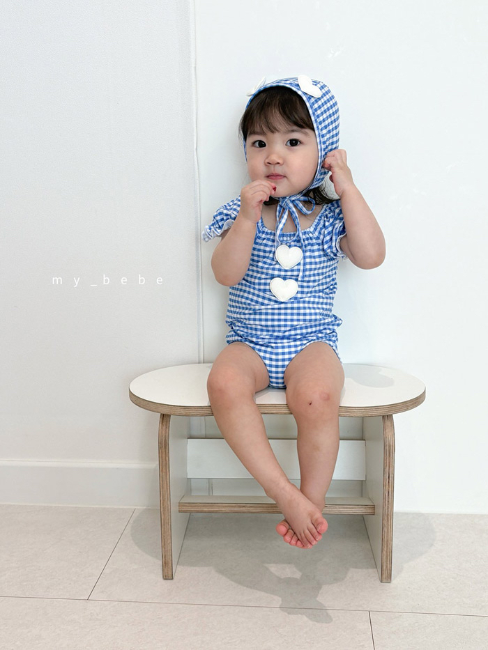 🇰🇷mybebe 泳衣+帽