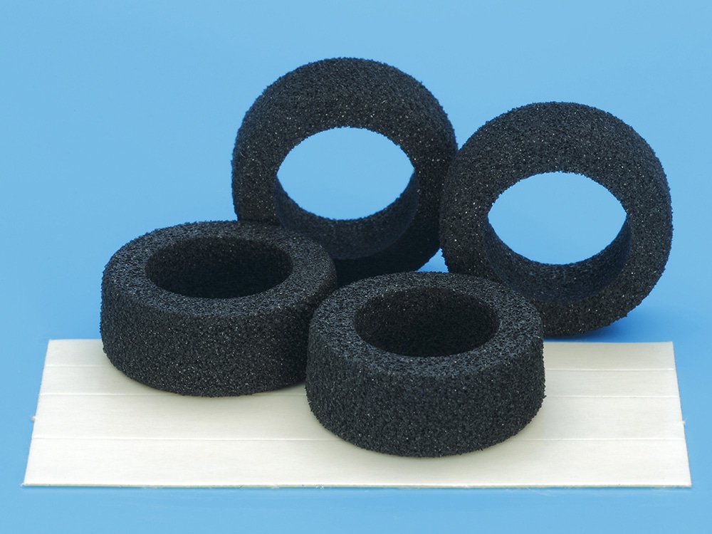 HG LOW REBOUND SPONGE TIRES (for LARGE DIA. NARROW WHEELS)