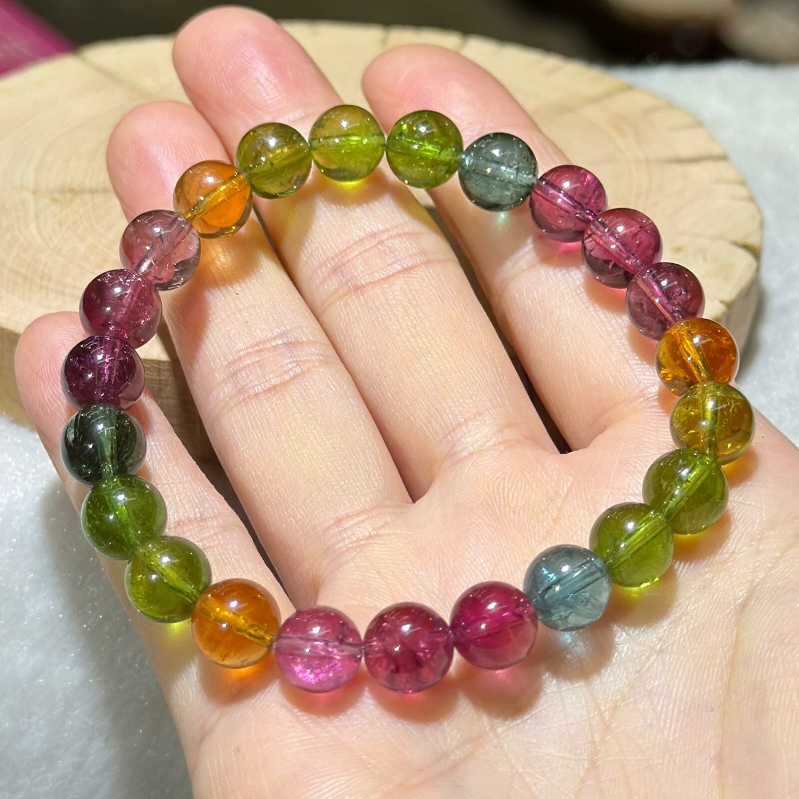 高品半透糖果✨碧璽手串 8 mm +/-