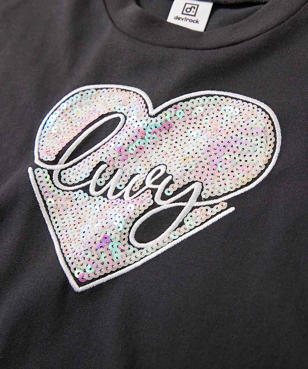 🆕【⭐訂購⭐】  🇯🇵日本直送 🌀愛心閃片刺繡 短袖Tee［3款選］🌀 [ELCA-0081][260410]
