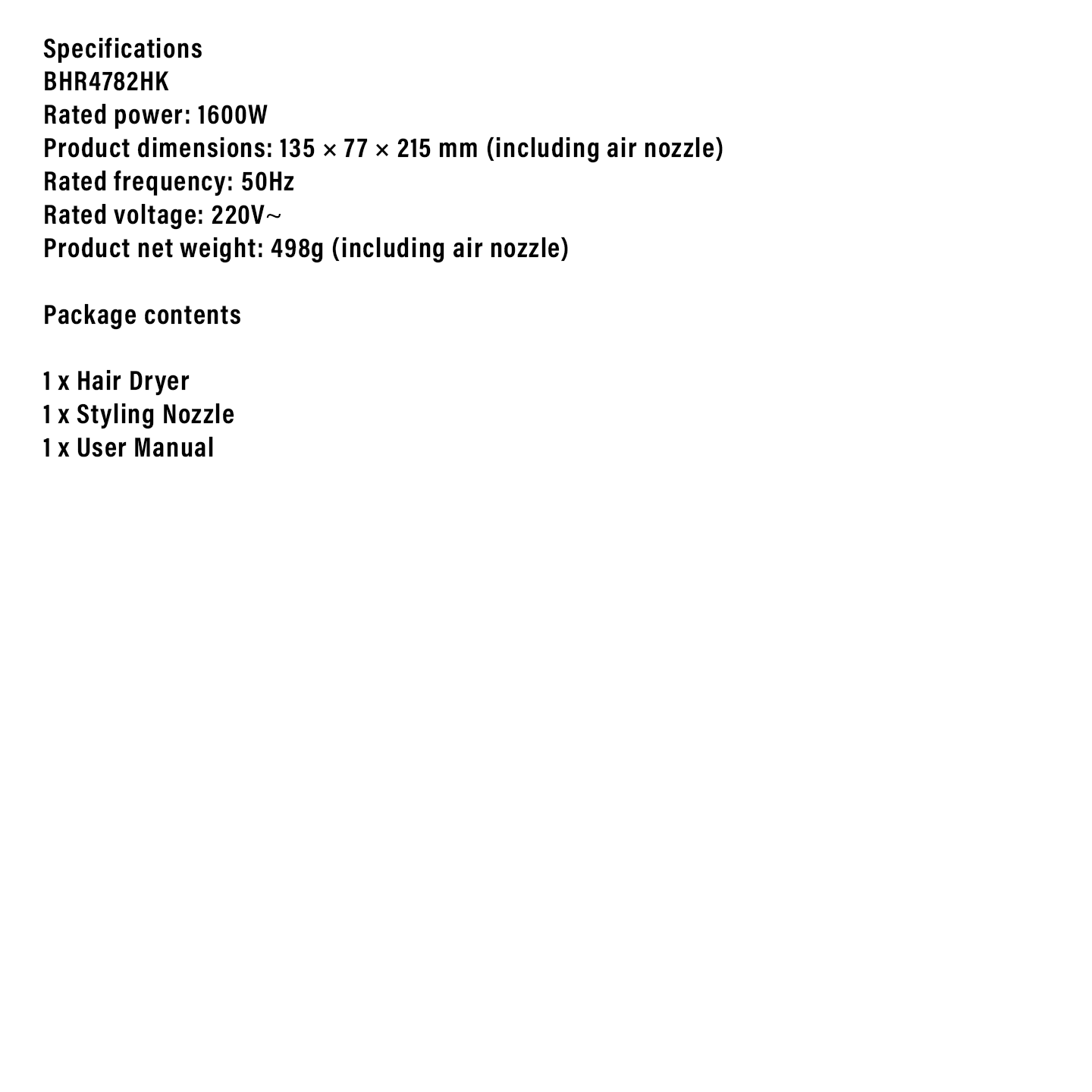 Xiaomi Mi Ionic Hair Dryer H300 (BHR4782HK)