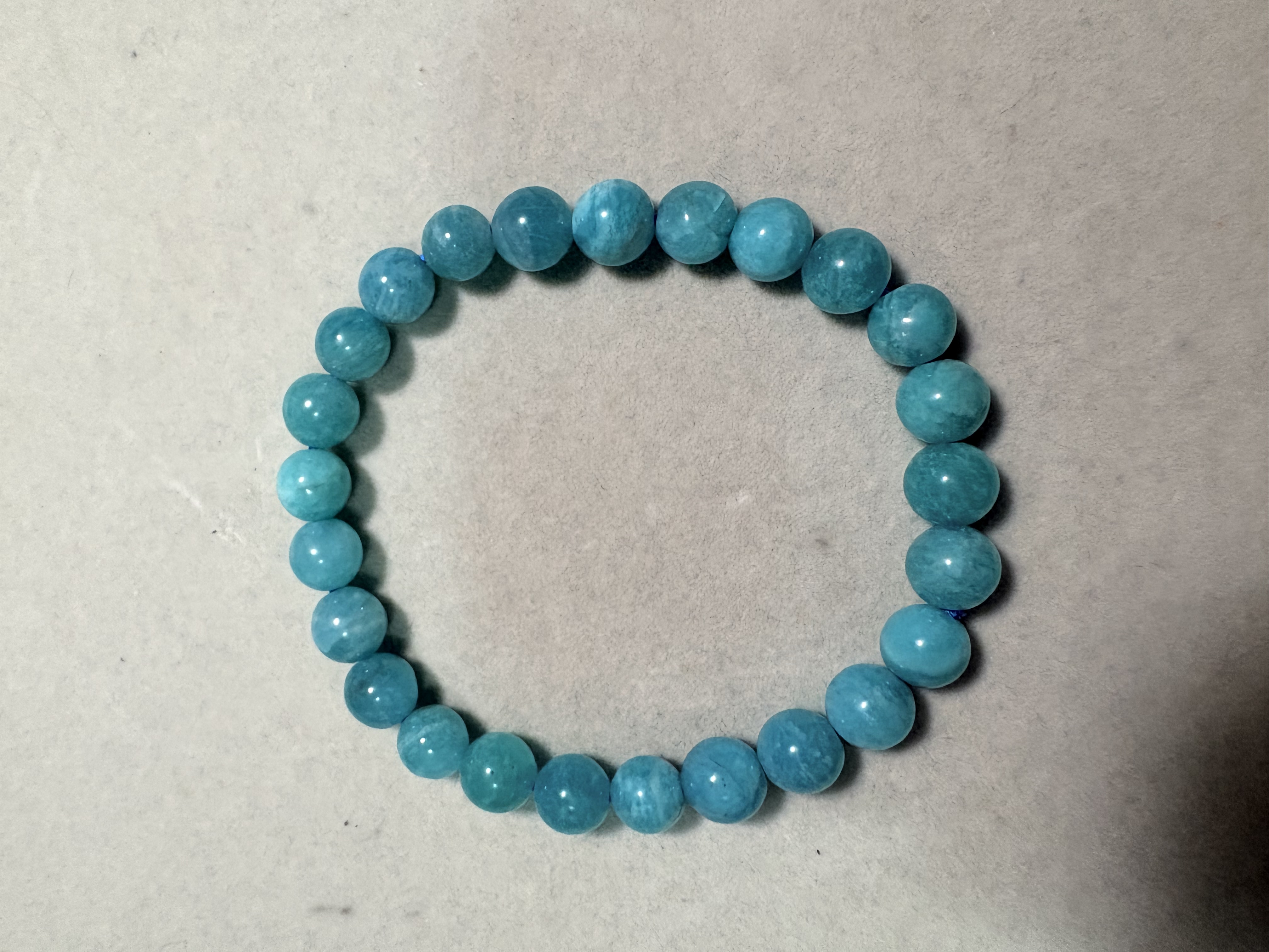 7.5mm天河石天然石手串No.2201