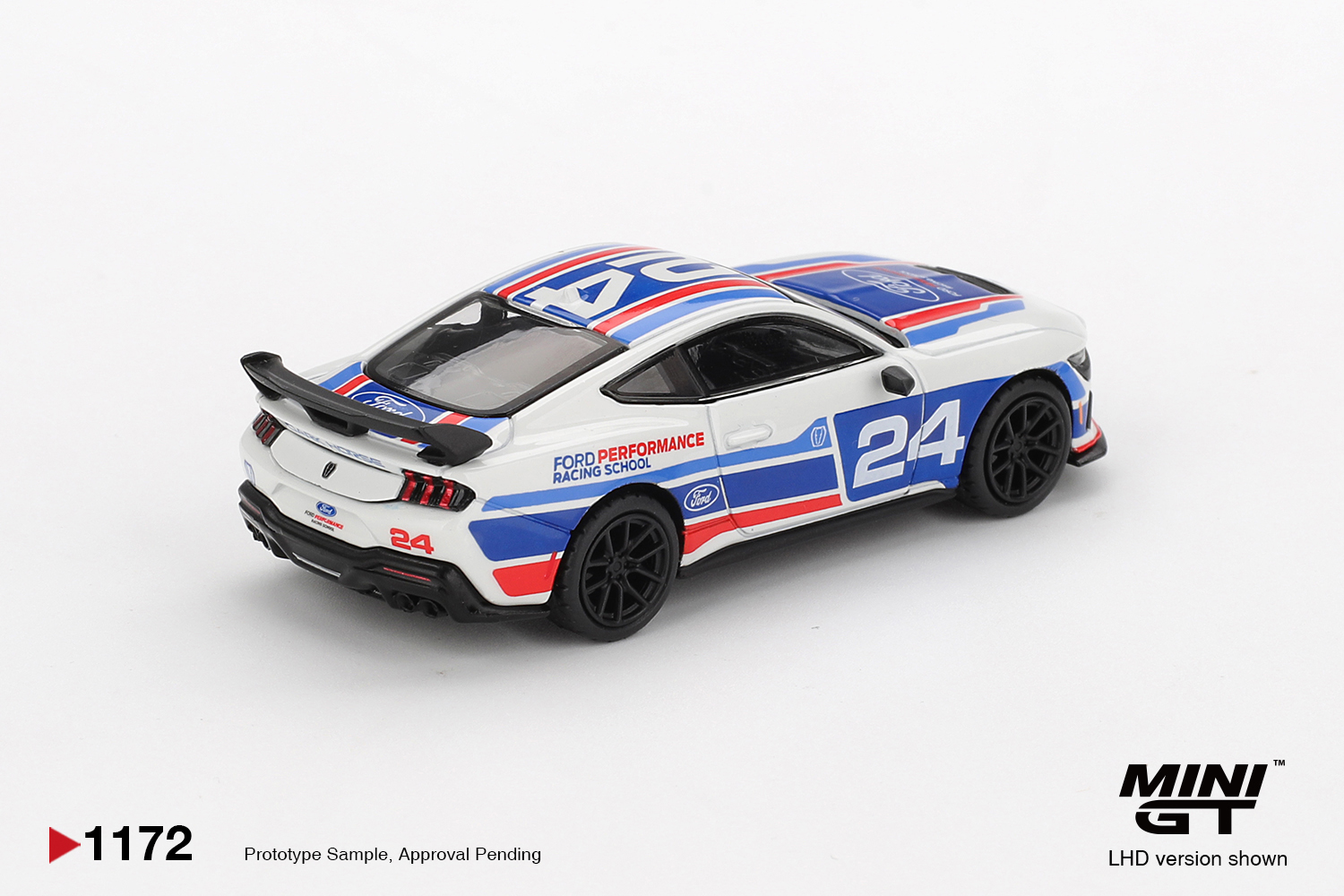 Mini GT 1/64 Ford Mustang Dark Horse #24 Ford Performance Racing School - MGT01172-L