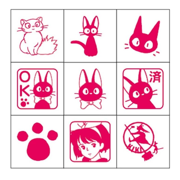 魔女宅急便 Kiki's Delivery Service 天師仔 宮崎駿 日本製 Beverly 迷你 木製 印仔 套裝 (CK9-004)