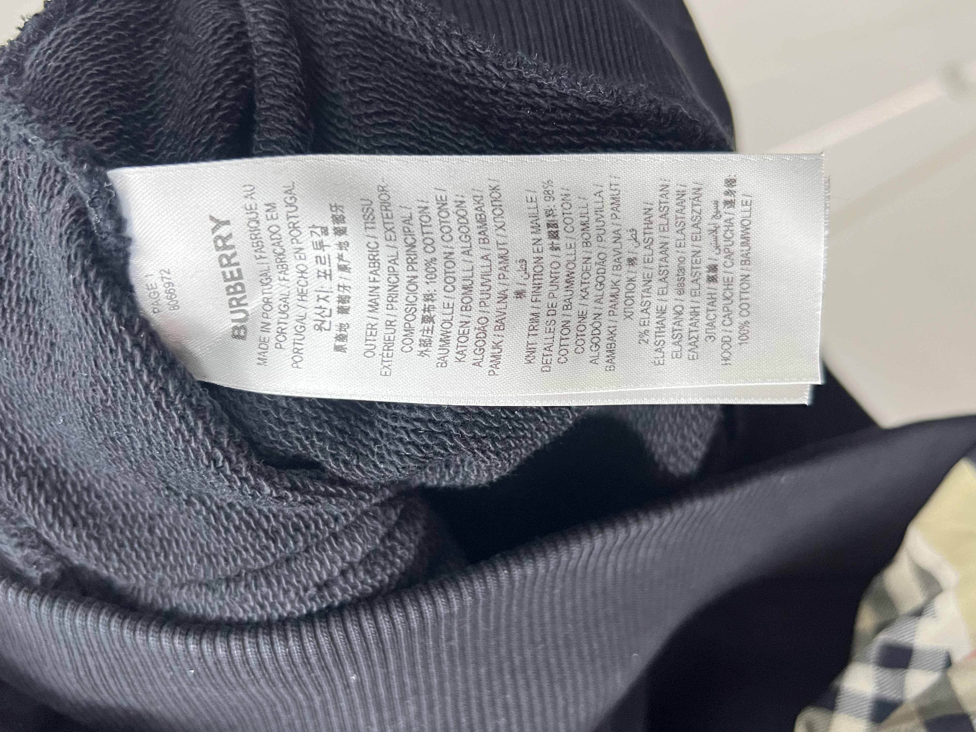 Pre-Owned Burberry Scarf Detail Cotton Oversized Hoodie / Product Code: 26040710