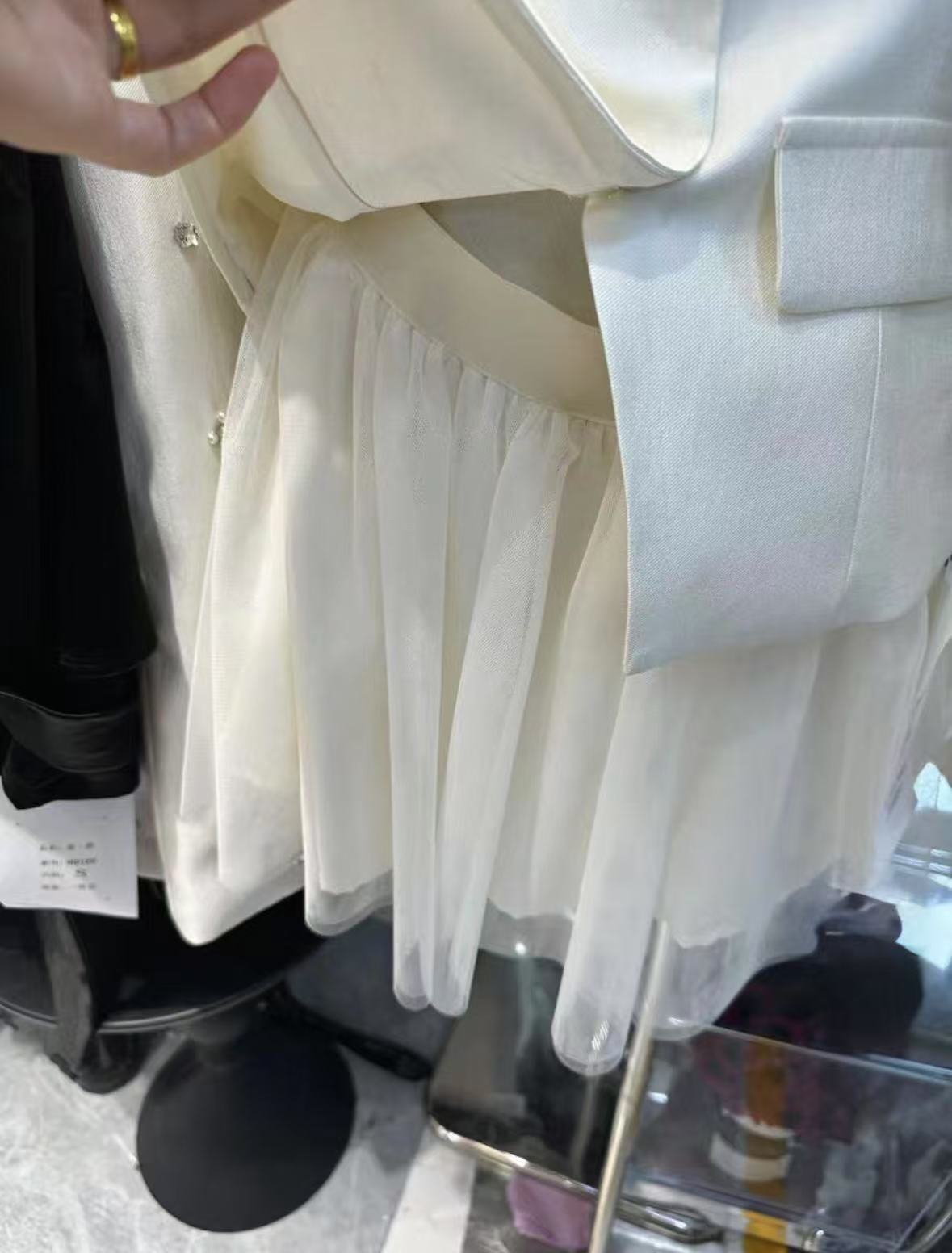 ST291蝴蝶结背心套装