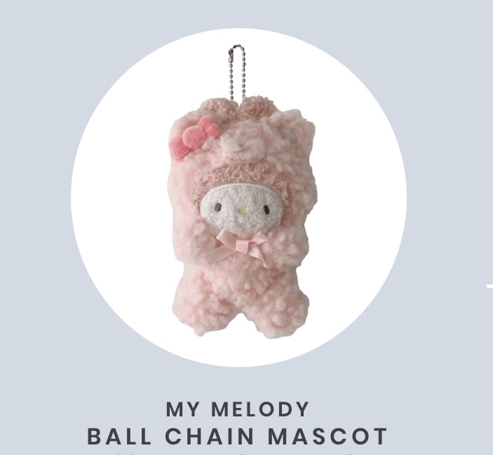 日本預訂📍日本Sanrio x As Know As Plus熊仔公仔吊飾 18/3日本開售