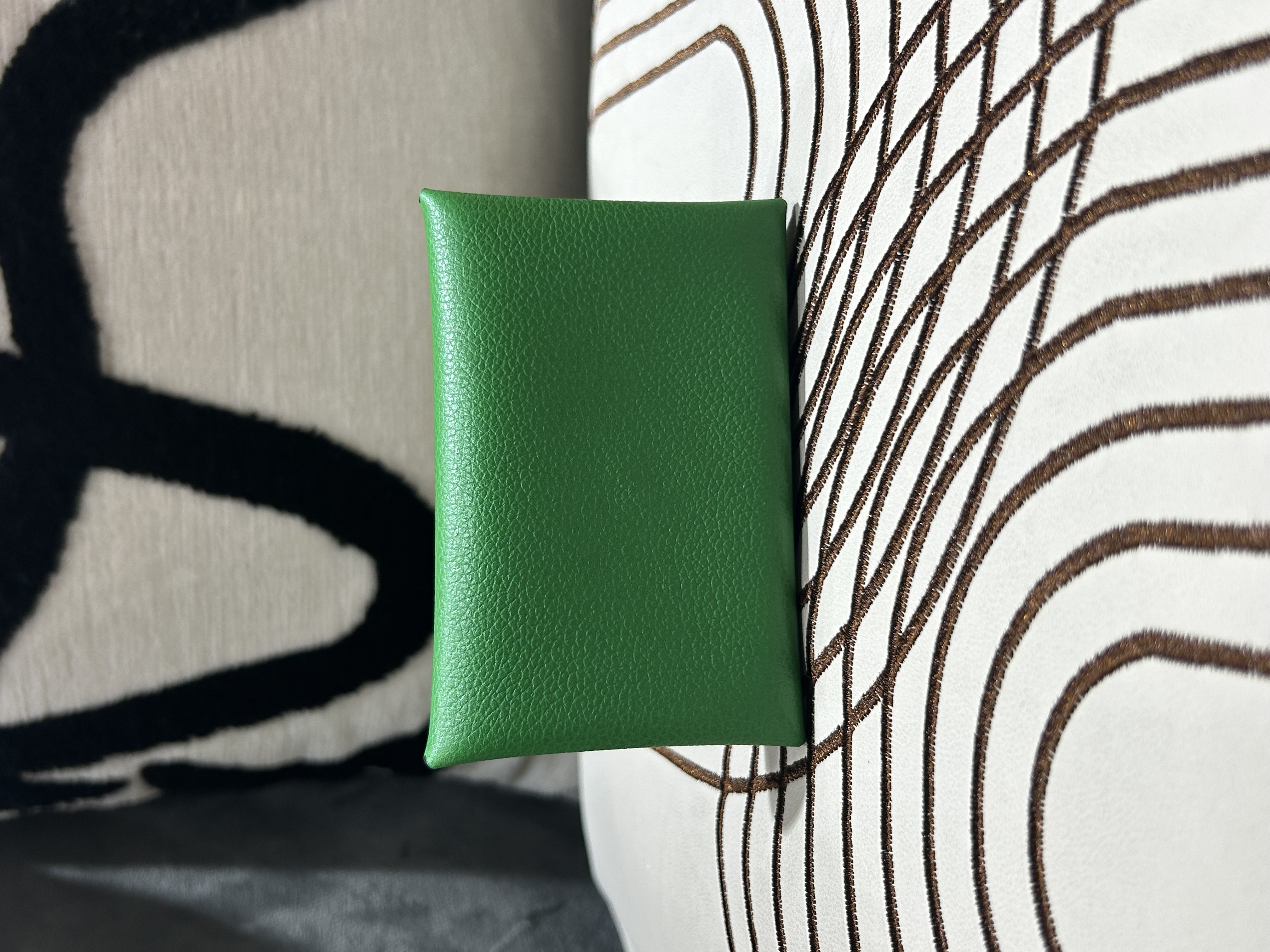 Hermes Calvi card holder Stamp 100%Authentic,99%new ☑️Box