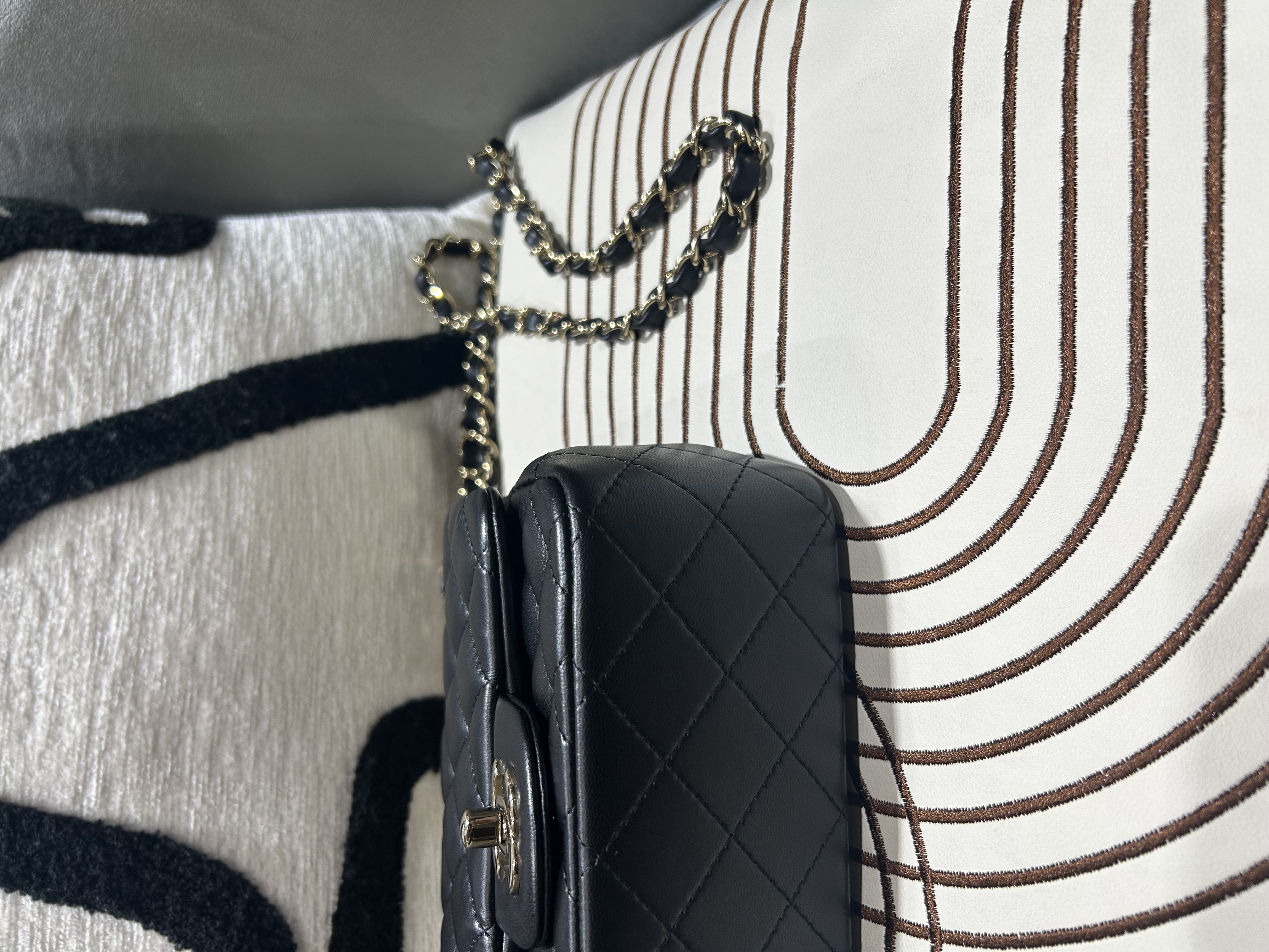 CHANEL classic mini flap 17cm 方胖子 Gold CF17 A35200 ,100%Authentic,98%new ✅晶片✅塵袋✅盒 