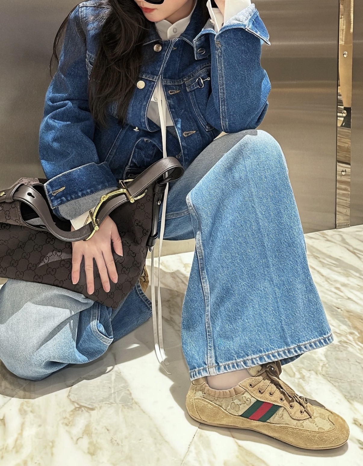 限時優惠✨新款🆕訂貨🍒 Gucci suede sneaker   🔖Size 36/36.5/37/38/38.5/39/40