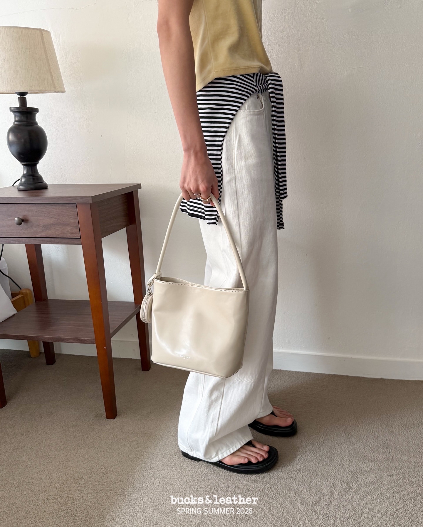 連線一口價, 不再有額外折扣【26SS】 預訂_More Bag with mini conis bag By Bucks & leather