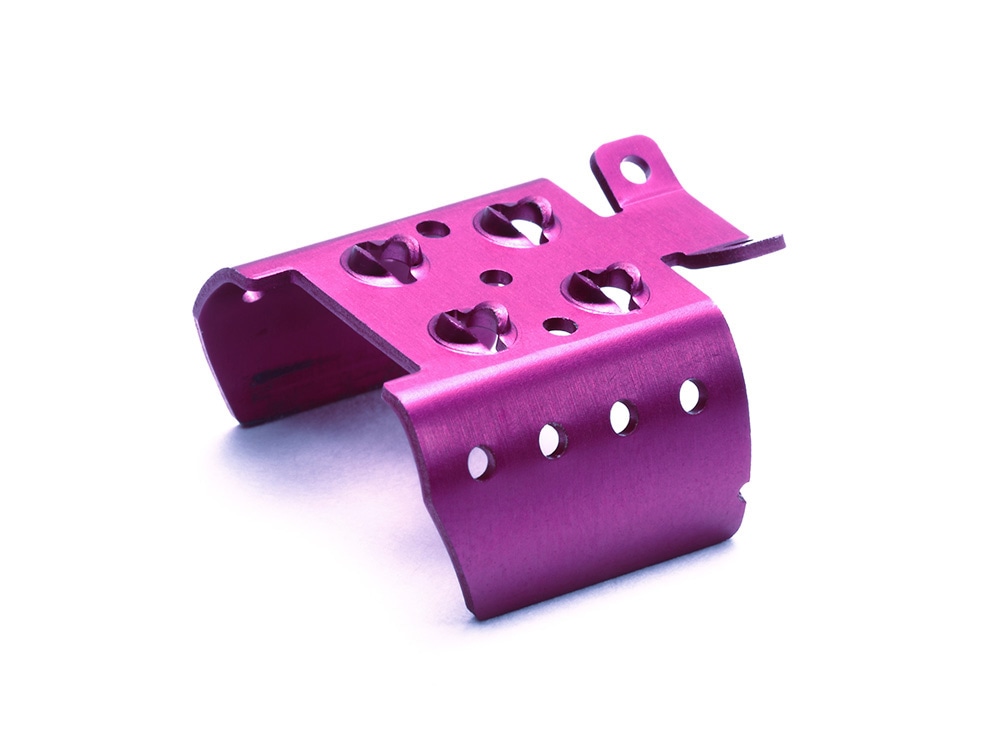 MOTOR COOLING SHIELD (PURPLE) MINI 4WD STATION