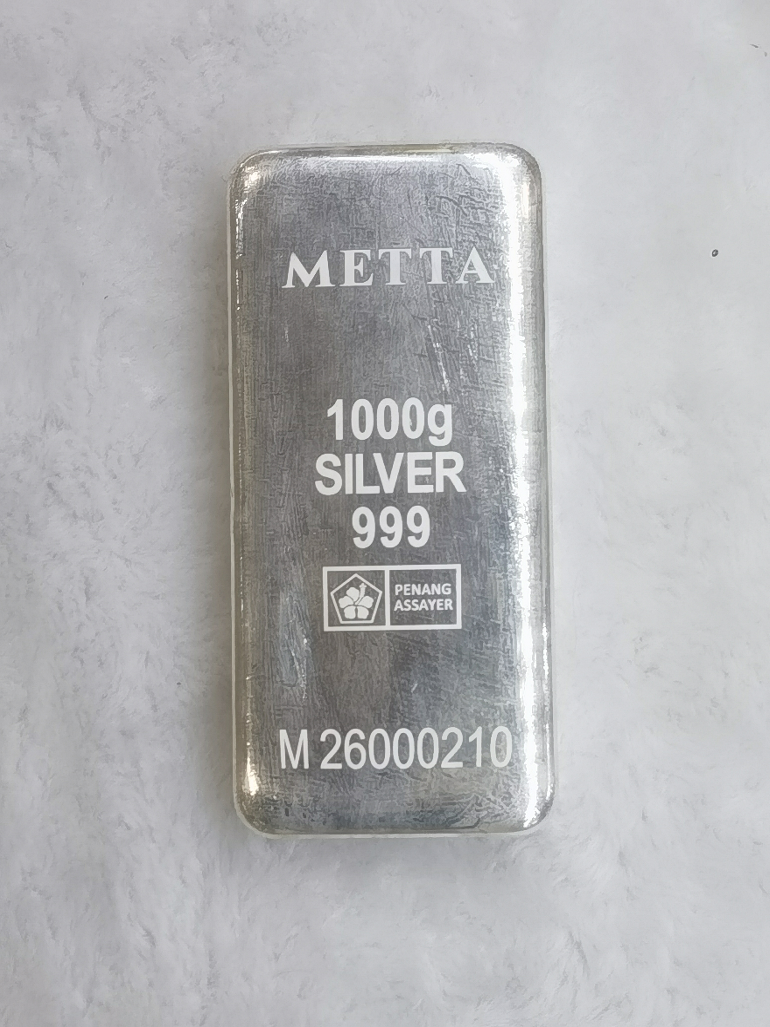 999.9 SILVER 1KG SILVER BAR 999.9 银 1KG 银条