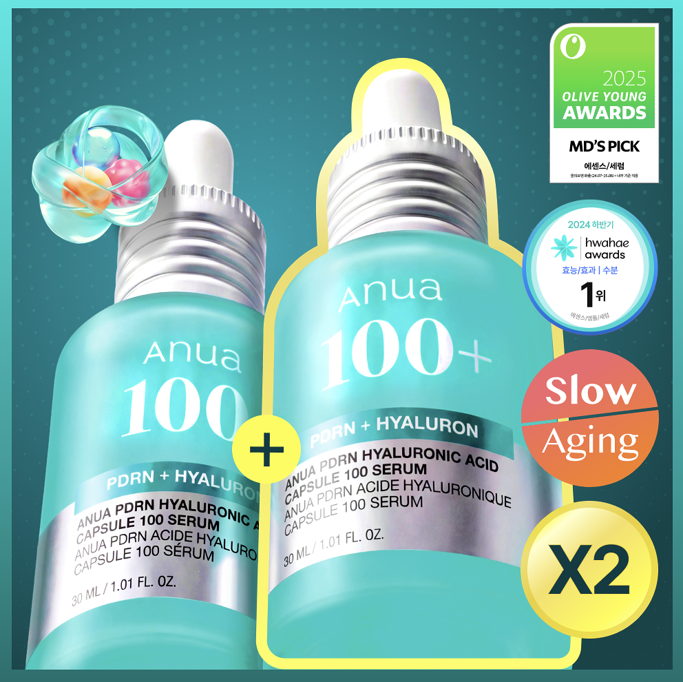 韓國Anua PDRN玻尿酸膠囊 精華30ml + 30ml 套裝｜PDRN Hyaluronic Acid Capsule 100 Serum