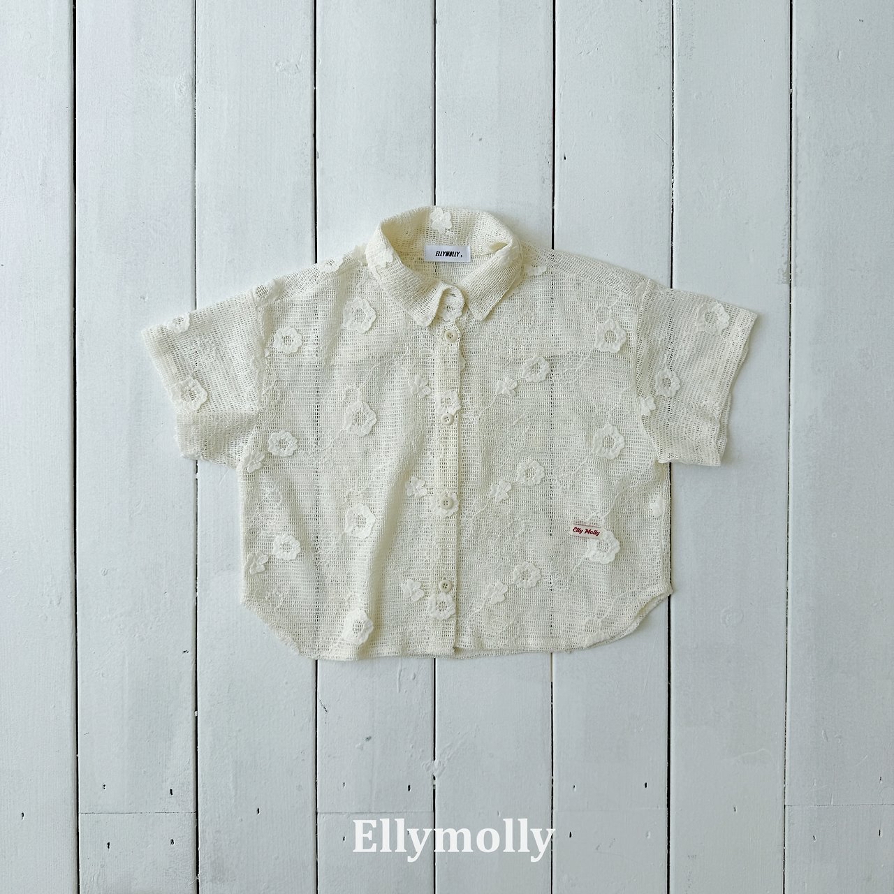Ellymolly | Flower shirt(size 7(90-100)