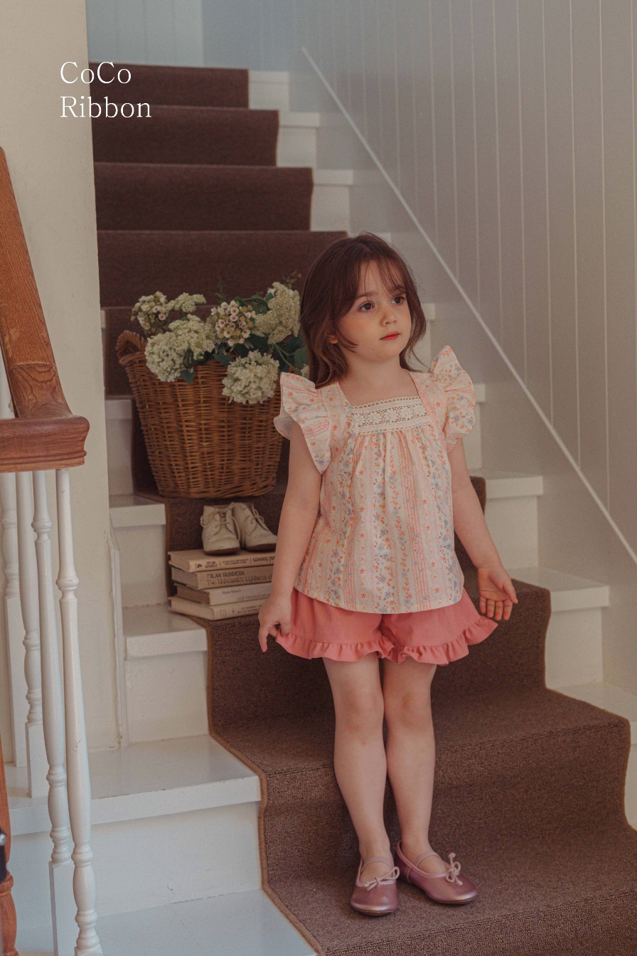  【預訂】 韓國直送 南大門童裝 碎花圖案上衣