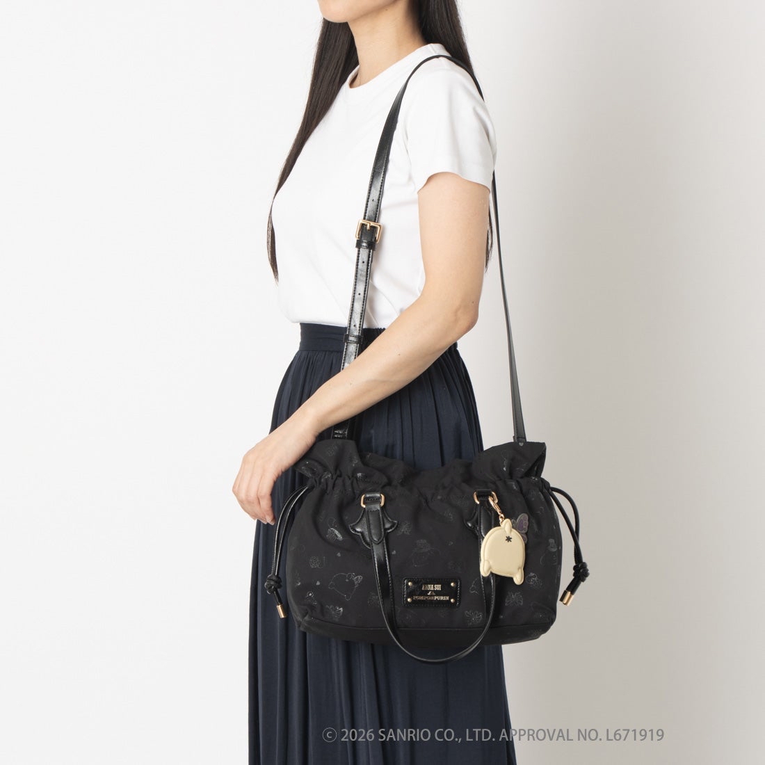🎀【預訂】Anna Sui x Pompompurin 抽繩手提包
