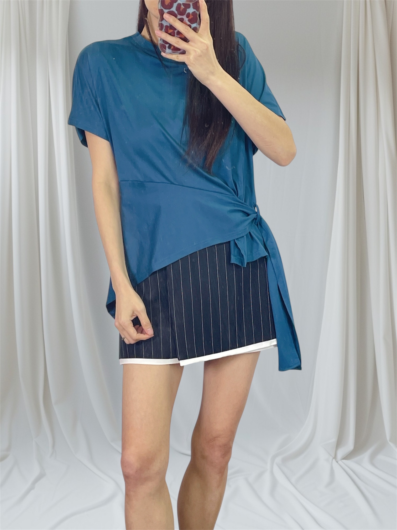 K5552 棉料衫腳穿帶短袖top