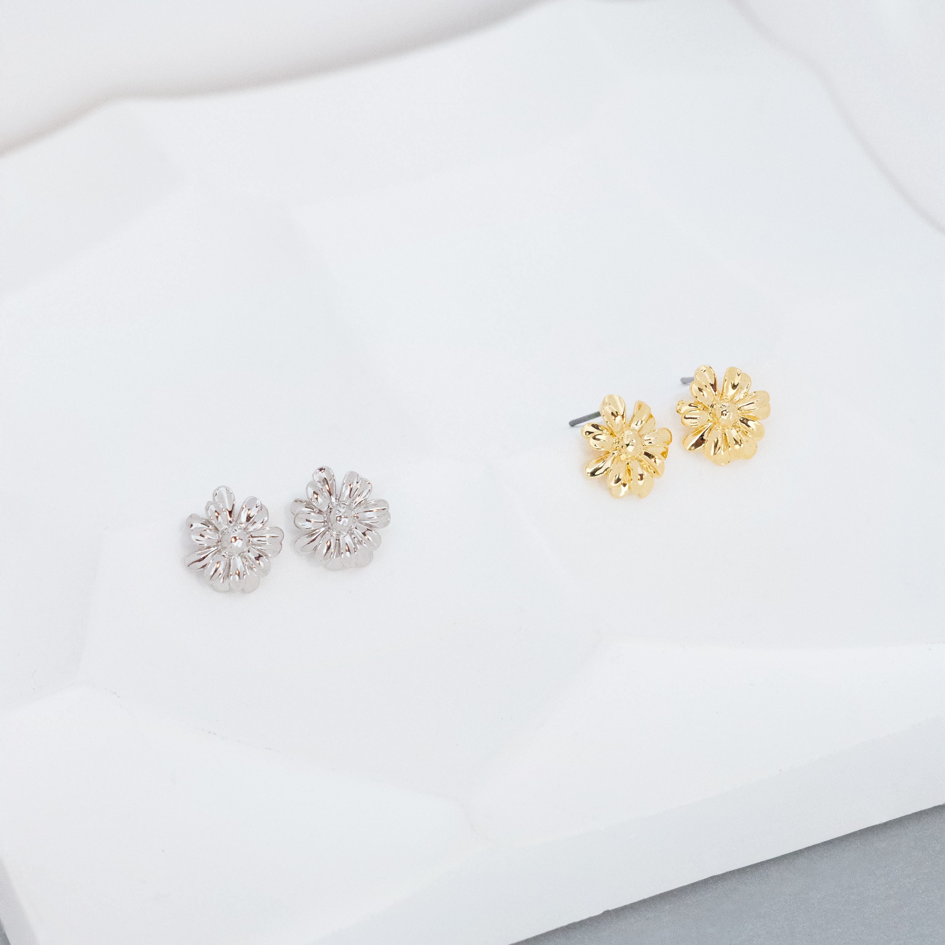 Bloom Dome Stud Earrings